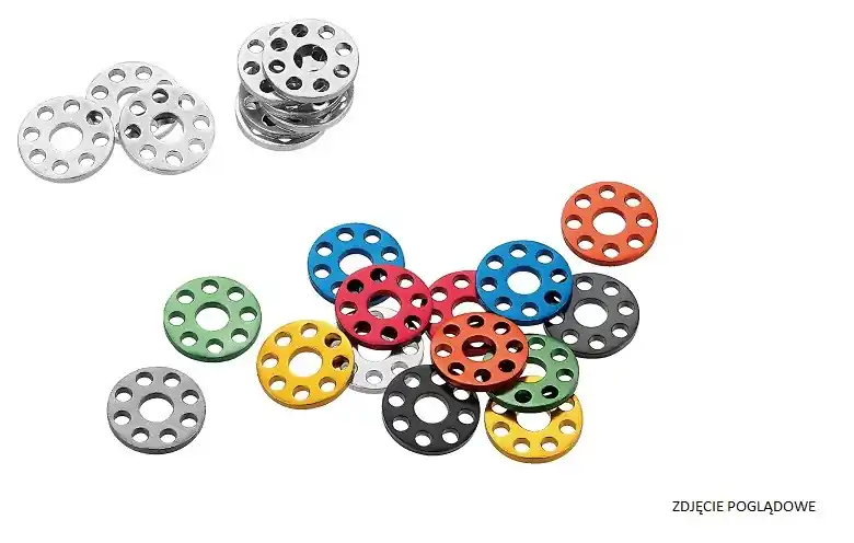 ACCEL PODKŁADKI ALUMINIOWE POD ŚRUBY M6 (KPL.10 SZT.) ŚREDNICA ZEWNĘTRZNA 18 MM KOLOR CZARNY - PROMOCJA Ekspresowa dostawa