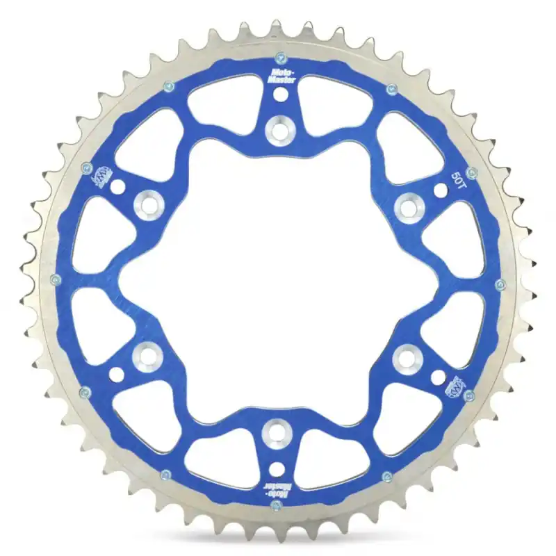 MOTO-MASTER PROMOCJA ZĘBATKA TYLNA DUAL RING (STALOWO-ALUMINIOWA) 899 52 (89952) KOLOR NIEBIESKI KTM/HUSQVARNA/HUSABERG (JTA897.52) (ŁAŃC. 520) Premium