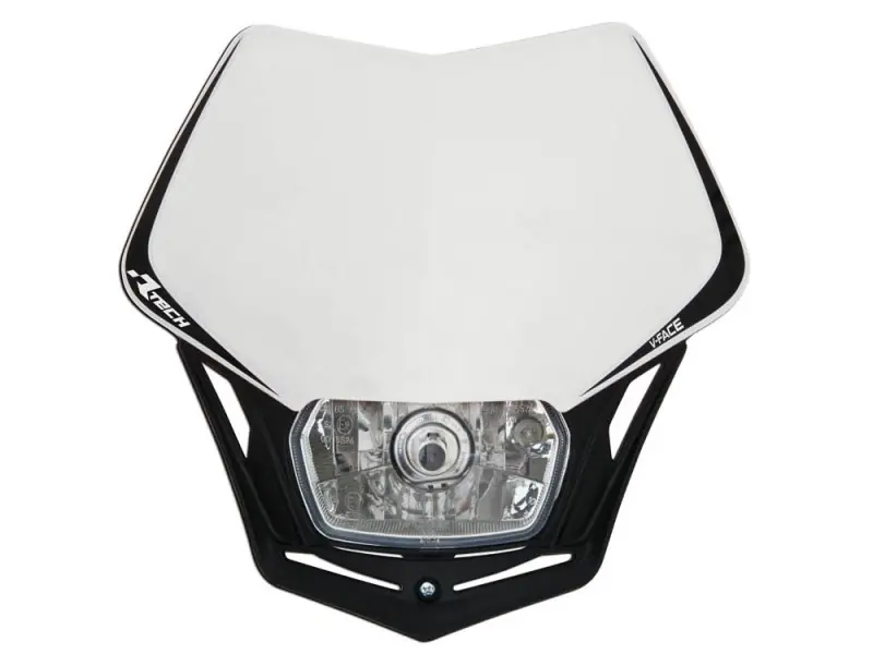 Hit cenowy RACETECH (RTECH) LAMPA PRZEDNIA V-FACE KOLOR BIAŁY/CZARNY