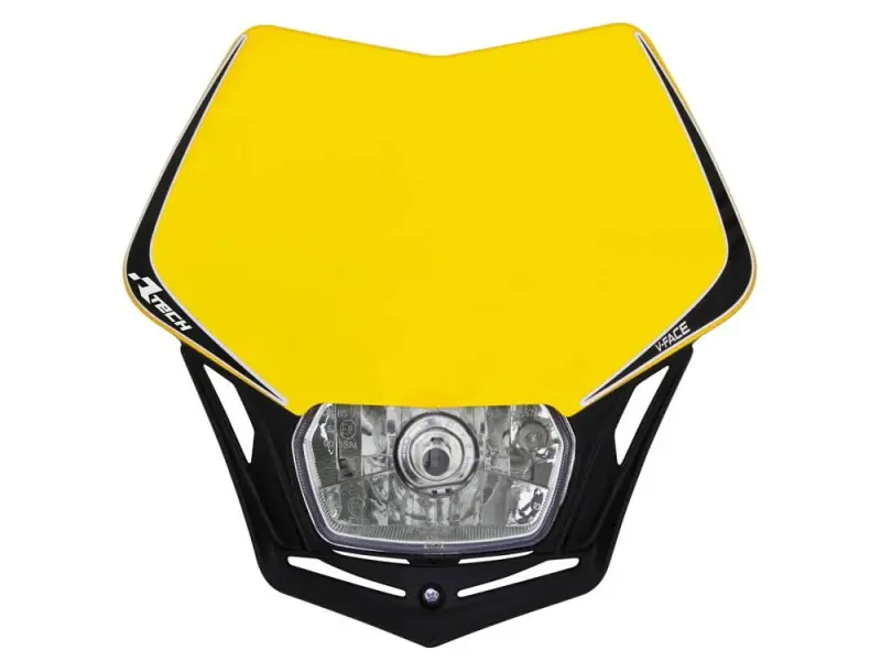 RACETECH (RTECH) LAMPA PRZEDNIA V-FACE KOLOR ŻÓŁTY/CZARNY Nie przegap