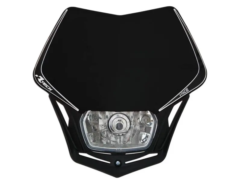 RACETECH (RTECH) LAMPA PRZEDNIA V-FACE KOLOR CZARNY Nowy