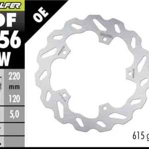 Tylko dziś GALFER TARCZA HAMULCOWA TYŁ BMW HP 4 ‘12-; M 1000R ‘21-; S 1000 R ‘14-‘23; S 1000RR ‘09-‘20 (WAVE FIXED) (220X120X5MM)