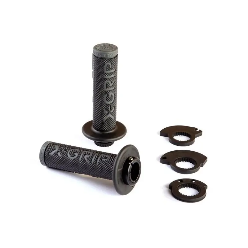 Niska cena X-GRIP MANETKI (GRIPY) BRAAAAP GRIPS LOCK-ON-GRIP (Z ADAPTERAMI ROLGAZU) GREY KOLOR SZARY