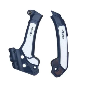 RACETECH (RTECH) OSŁONY RAMY (KOMPLET) BI-MATERIAL HUSQVARNA FC 250 / 450 ‘22-‘23, FS 450 ‘23-‘24, TC / FC 125 / 250 / 300 / 350 / 450 ‘23-‘24, TE 125 / 250 / 300 / 350 / 450 / 501 ‘24, TX 300 / 350 / 450 ‘23-‘24 KOLOR NIEBIESKI / CZARNY Hit cenowy