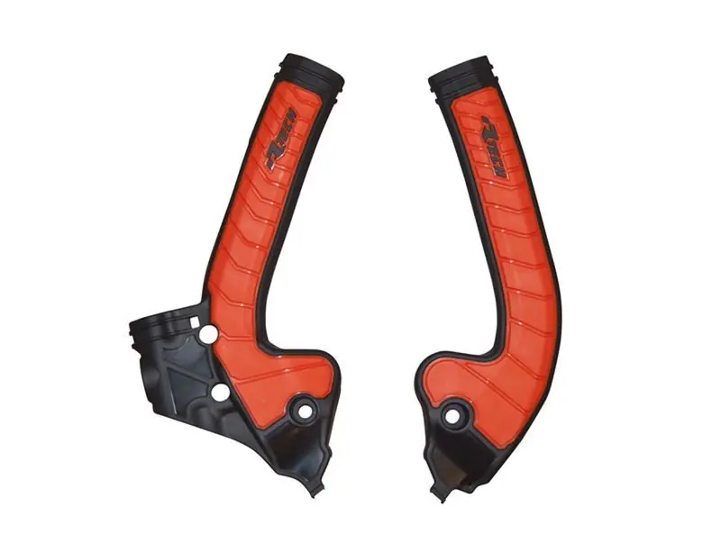 Oferta RACETECH (RTECH) OSŁONY RAMY (KOMPLET) BI-MATERIAL KTM SX 85 ‘18-‘24 KOLOR POMARAŃCZOWY / CZARNY