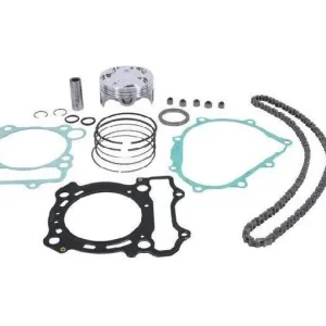 Hit sprzedaży VERTEX ZESTAW NAPRAWCZY GÓRY SILNIKA YAMAHA YZ250F 2008-2013 (STD. 76,95MM) (TOK, USZCZELKI TOP-END, ŁAŃCUSZEK ROZRZĄDU)