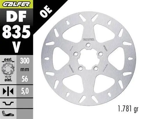 GALFER TARCZA HAMULCOWA PRZÓD HARLEY-DAVIDSON (300X56X5) (ROUND FIXED) Bezpieczna płatność