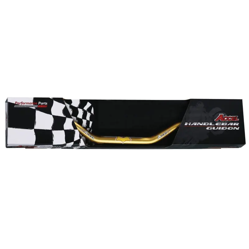 ACCEL KIEROWNICA ALUMINIOWA 28,6 MM TAPER MX WZÓR KTM SX, (7075-T6) ERGAL KOLOR POMARAŃCZOWY (SZER. 808MM, WYS. 95MM) Taniej