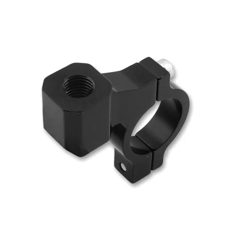 Okazja V PARTS (VICMA) ADAPTER LUSTERKA (WSPORNIK CNC) (GWINT WEWNĘTRZNY M10 X 1,25 PRAWY) KOLOR CZARNY (22MM) (TM19)