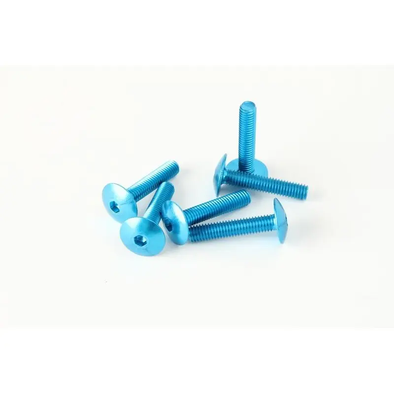 Kup teraz V PARTS (VICMA) ZESTAW ŚRUB OWIEWKI M6X30 (6SZT.) KOLOR NIEBIESKI (IMBUSOWA PŁASKA)(TA630AZ)
