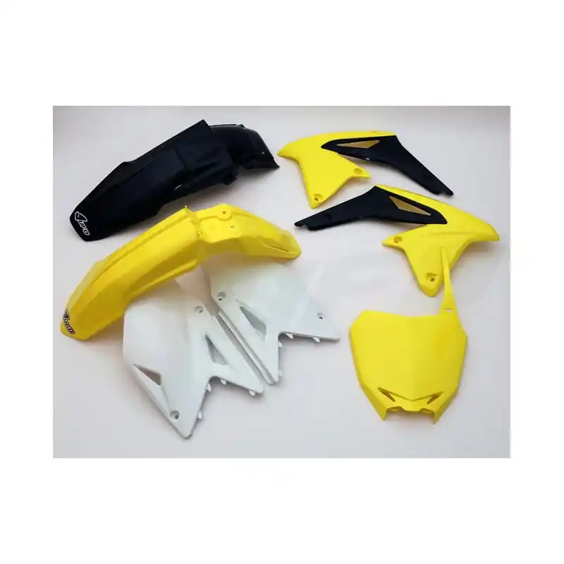 UFO KOMPLET PLASTIKÓW SUZUKI RMZ 450 ‘08-17 KOLOR OEM ‘13 (ŻÓŁTY/BIAŁY/CZARNY) (SU414E999) Okazja