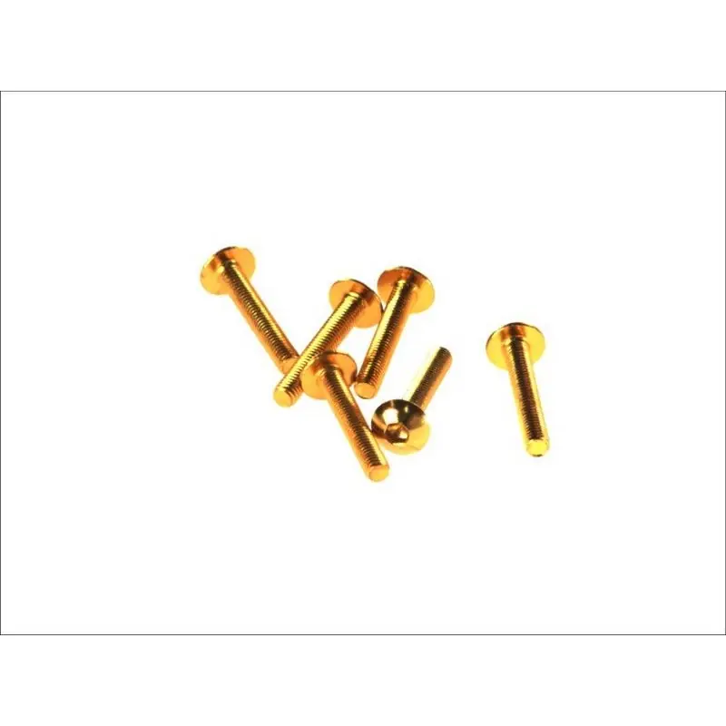 Najlepsza cena V PARTS (VICMA) ZESTAW ŚRUB OWIEWKI M5X30 (6SZT.) KOLOR ZŁOTY (IMBUSOWA PŁASKA)(TA530OR)