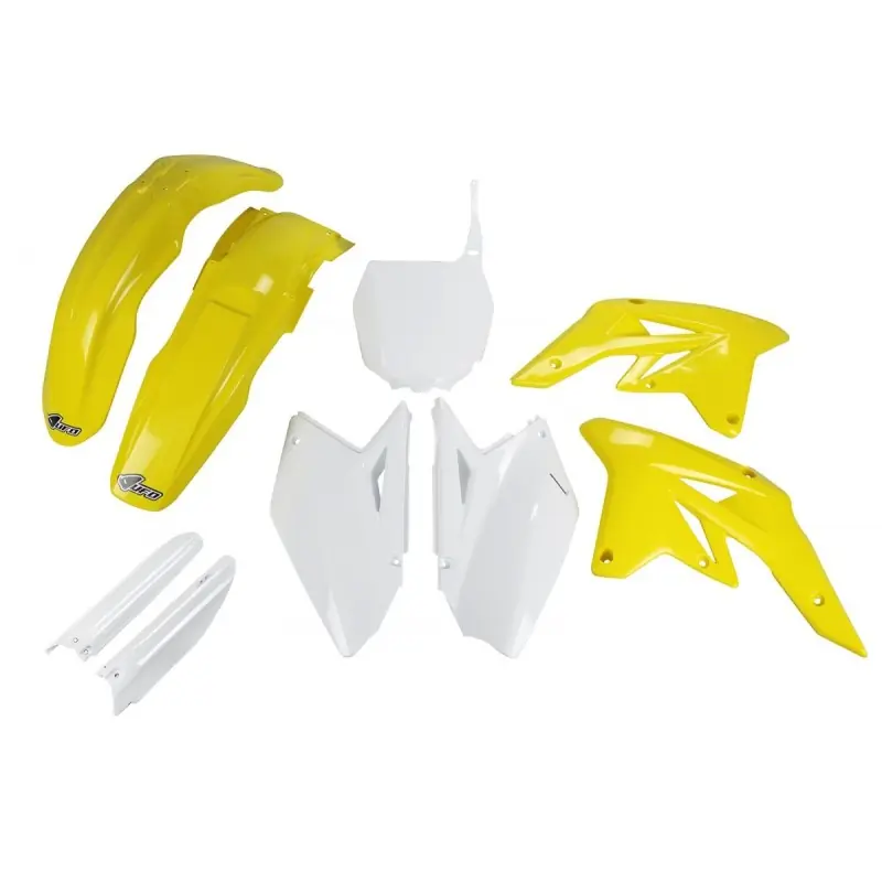 UFO KOMPLET PLASTIKÓW (FULL KIT) Z OSŁONAMI TELESKOPÓW (AMORTYZATORÓW) SUZUKI RMZ 250 ‘07- ‘09 KOLOR OEM (BIAŁY/ŻÓŁTY - Z BIAŁĄ Sprawdź teraz