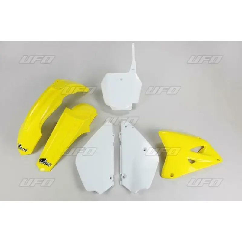 Bezpieczne zakupy UFO KOMPLET PLASTIKÓW SUZUKI RM 85 ‘00- ‘24 RESTYLING KOLOR OEM ‘00- ‘15 I ‘18- ‘20 (BIAŁY/ŻÓŁTY) (SU405KE999)