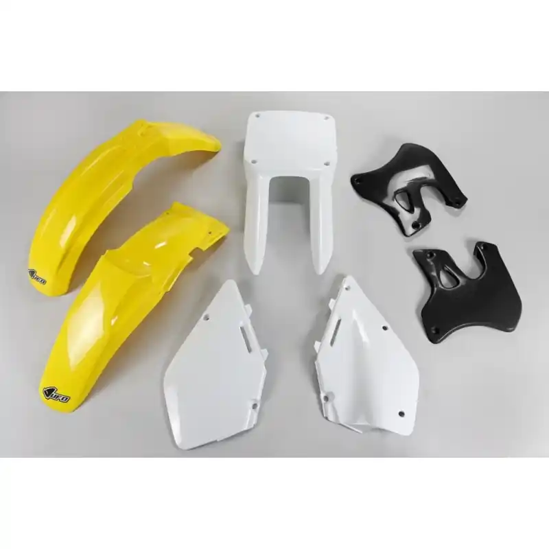 Bezpieczne zakupy UFO KOMPLET PLASTIKÓW SUZUKI RM 125 ‘96- ‘98 KOLOR OEM (ZÓŁTY/BIAŁY/CZARNY) (SU393E999)