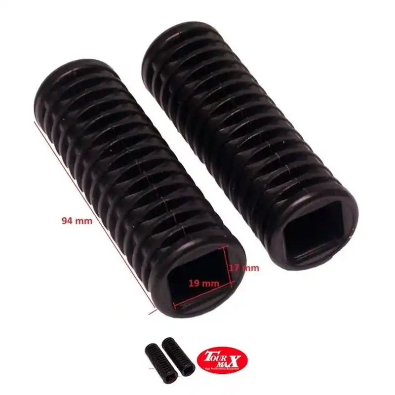 TOURMAX GUMY PODNÓŻKÓW PASAŻERA HONDA VT 125/600/750, VTX 1300 (KOMPLET 2 SZT.) (MADE IN JAPAN) Do wyczerpania zapasów