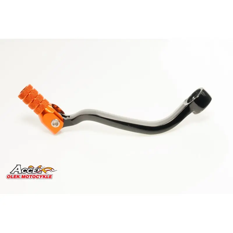 ACCEL DŹWIGNIA ZMIANY BIEGÓW KTM 4T SXF/EXCF 250/450/520/525/530, EXCF 350 ‘12- ‘16 ALUMINIOWA KOLOR CZARNY, KOŃCÓWKA POMARAŃCZ Ostatnie sztuki