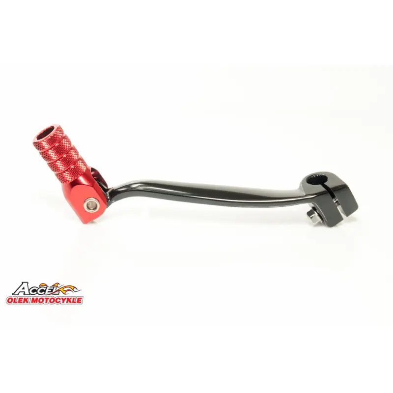 Nowy ACCEL DŹWIGNIA ZMIANY BIEGÓW HONDA CRF 150R ‘07- ‘19 ALUMINIOWA KOLOR CZARNY, KOŃCÓWKA CZERWONA