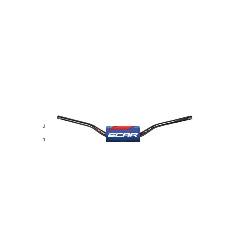 Obniżka ceny SCAR RACING KIEROWNICA BEZ POPRZECZKI 28,6MM MODEL MCGRATH/SHORT KOLOR CZARNY GĄBKA NIEBIESKI/BIAŁY