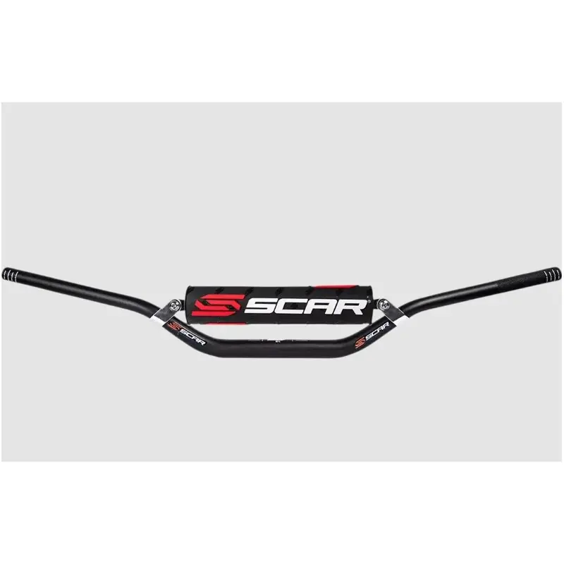 SCAR RACING KIEROWNICA 22,2MM HIGH ENDURO STYLE Z POPRZECZKĄ I GĄBKĄ W ZESTAWIE KOLOR CZARNY Dodaj do koszyka