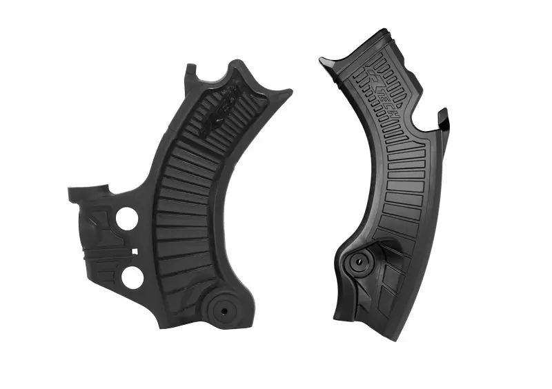 Ekspresowa dostawa RACETECH (RTECH) OSŁONY RAMY (KOMPLET) BI-MATERIAL SUPER GRIP HONDA CRF 450 R / RWE / RX ‘25, CRF 250 R / RX ‘25, KOLOR CZARNY
