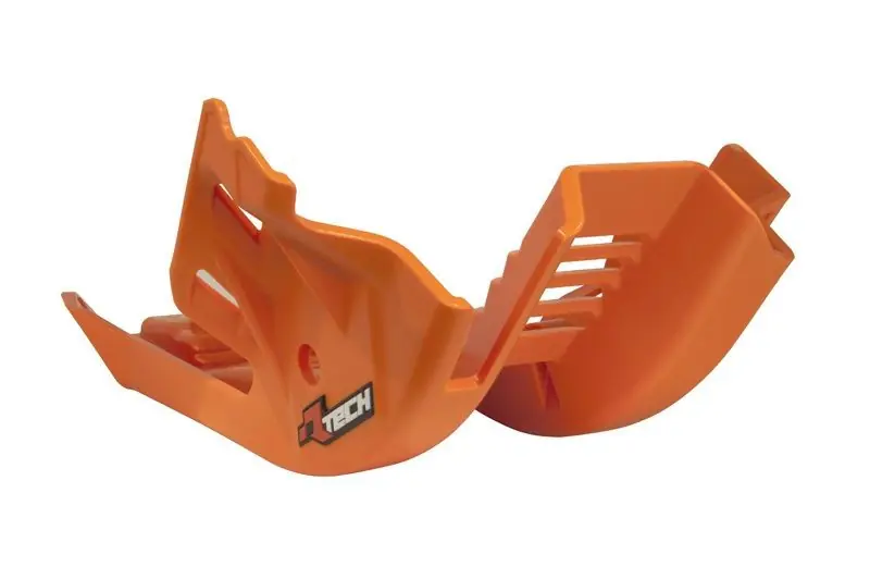 Ograniczona ilość RACETECH (RTECH) OSŁONA SILNIKA Z TECHNOPOLIMERU KTM EXC 250 / 300 ‘24, SX 250/ 300 ‘23-‘24, XC 250 / 300 ‘23-‘24 KOLOR POMARAŃCZOWY