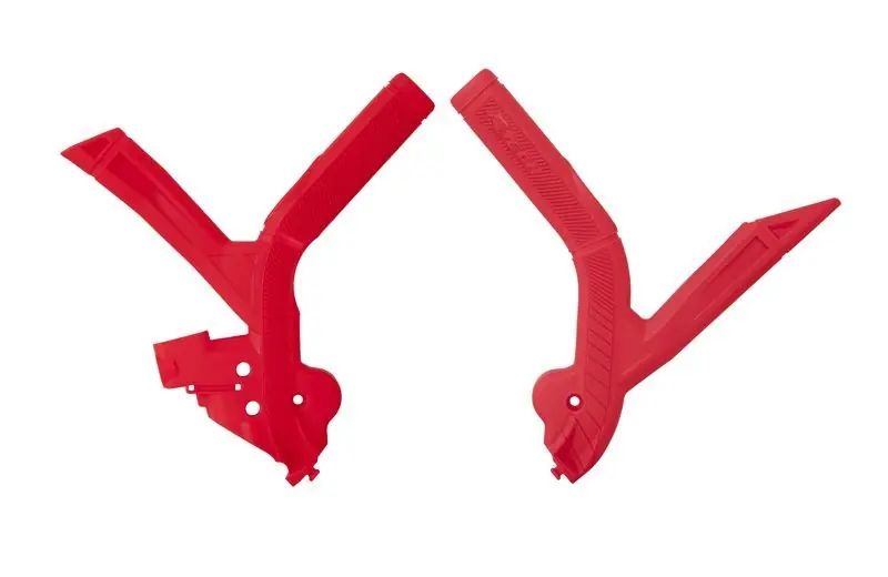 Tylko do końca tygodnia RACETECH (RTECH) OSŁONY RAMY (KOMPLET) BI-MATERIAL SUPER GRIP BETA RR 250 / 300 / 350 / 390 / 430 / 480 2024, KOLOR CZERWONY