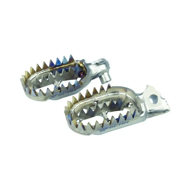 SCAR RACING PODNÓŻKI PEGI TYTANOWE GRIPPER BETA 125 / 250 / 300 / 390 / 480 RR ‘20- ‘25 KOLOR TYTANOWY Nie przegap