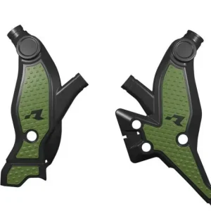 Zniżka RACETECH (RTECH) OSŁONY RAMY (KOMPLET) BI-MATERIAL SUPER GRIP YAMAHA T7 / TENERE 700 ‘19-‘25, T7 WR / WORLD RAID 700 ‘22-‘25 KOLOR CZARNY / ZIELONY KHAKI