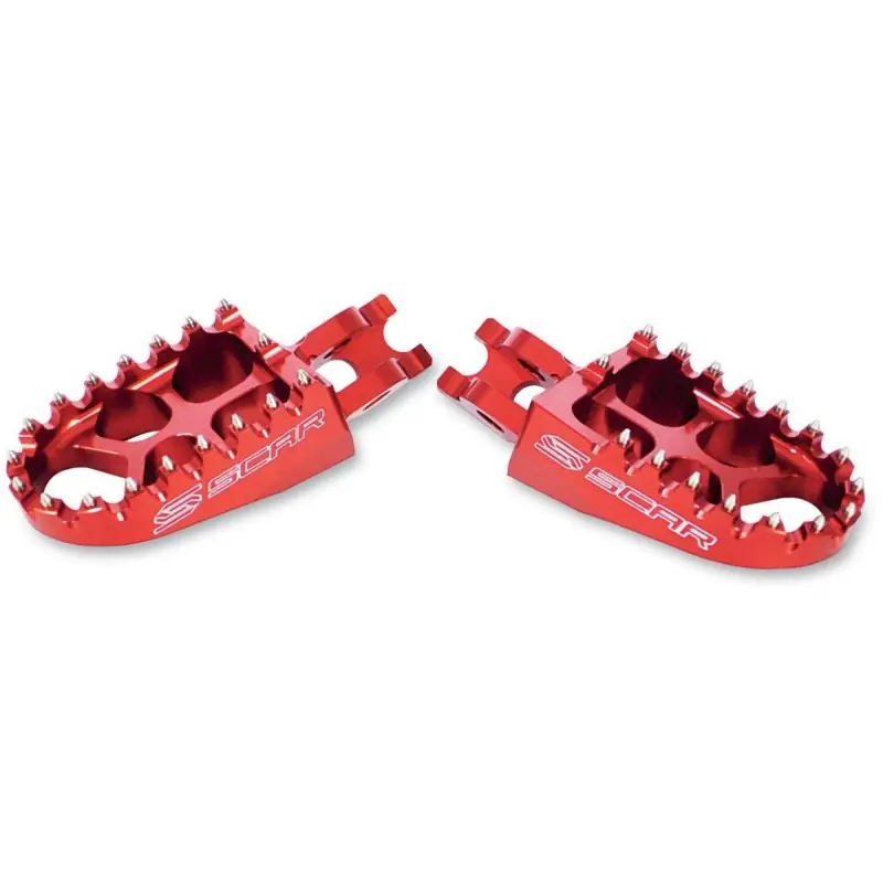 Wyjątkowa oferta SCAR RACING PODNÓŻKI PEGI ALUMINIOWE KAWASAKI KXF ‘06- ‘17, KXF 450 ‘07- ‘17, CRF 250 ‘02- ‘17 KOLOR CZERWONY