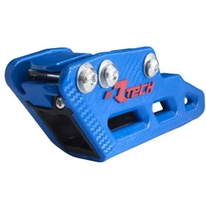 Hit sprzedaży RACETECH (RTECH) 2025/12 PROWADNICA ŁAŃCUCHA TM MX / EN / SM 125 / 144 / 250 / 300 / 450 / 530 ‘07-‘24 KOLOR NIEBIESKI