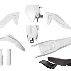 Dostępne od ręki RACETECH (RTECH) 2025/12 KOMPLET PLASTIKÓW Z OSŁONAMI TELESKOPÓW I SIEDZENIEM TALARIA STING MX4 / MX5 / TL 4000 / 5500 ‘23-‘25 KOLOR BIAŁY