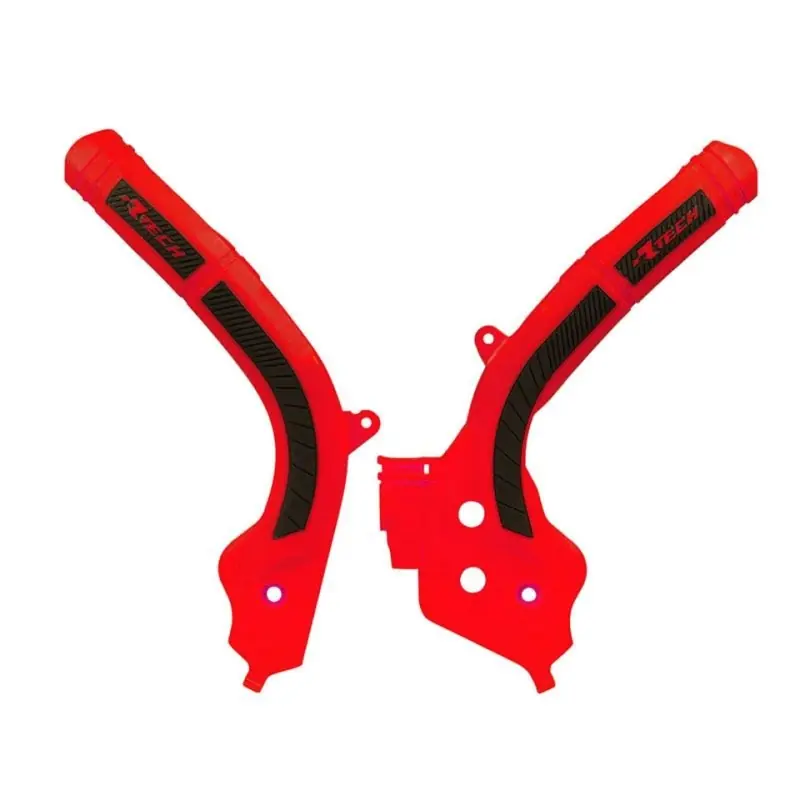 Nie przegap RACETECH (RTECH) OSŁONY RAMY (KOMPLET) BI-MATERIAL SUPER GRIP GAS GAS MC/MC-F/EC/EC-F 125/250/300/350/450 ‘21 KOLOR CZERWONY CZ