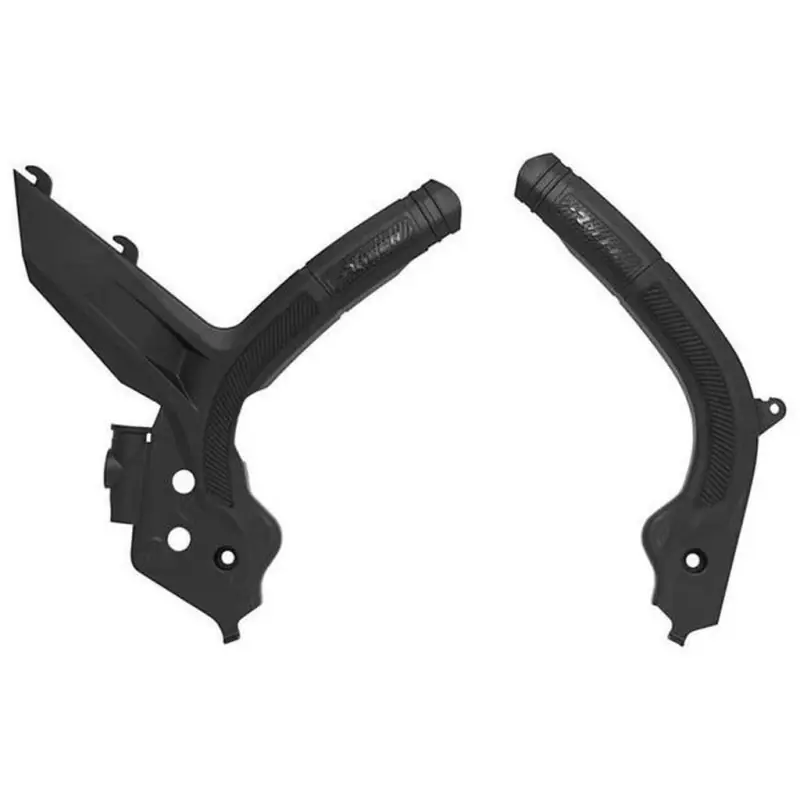 RACETECH (RTECH) OSŁONY RAMY (KOMPLET) BI-MATERIAL SUPER GRIP HONDA CRF 450 R / RX ‘21- ‘24, CRF 250 R / RX ‘22- ‘24 KOLOR CZA Zniżka