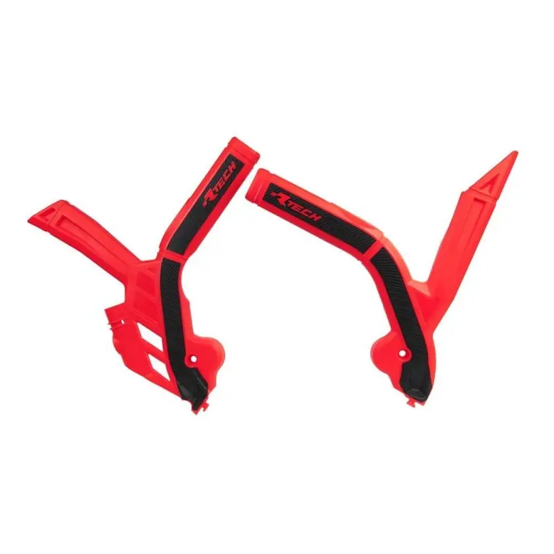 RACETECH (RTECH) OSŁONY RAMY (KOMPLET) BI-MATERIAL SUPER GRIP BETA RR 125 / 250 / 300 / 350 / 430 / 480 ‘20-21 KOLOR CZERWONY C Dodaj do koszyka