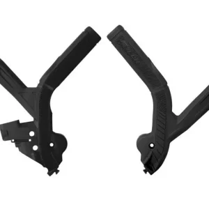 RACETECH (RTECH) OSŁONY RAMY (KOMPLET) BI-MATERIAL SUPER GRIP BETA RR 250 / 300 / 350 / 390 / 430 / 480 2024, KOLOR CZARNY Ograniczona ilość
