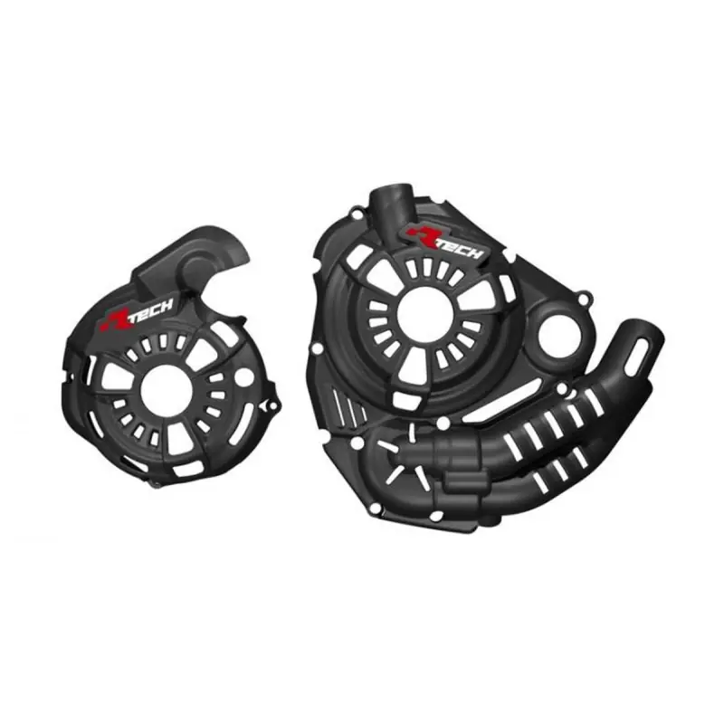 RACETECH (RTECH) BOCZNE OSŁONY SILNIKA Z TECHNOPOLIMERU KOMPLET T7 REVOLUTION YAMAHA TENERE 700 ‘19- ‘24 KOLOR BLACK Do wyczerpania zapasów
