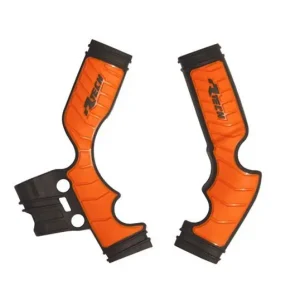Nie przegap RACETECH (RTECH) 2025/12 OSŁONY RAMY (KOMPLET) BI-MATERIAL SUPER GRIP KTM SX 65 ‘16-‘24 KOLOR POMARAŃCZOWY / CZARNY