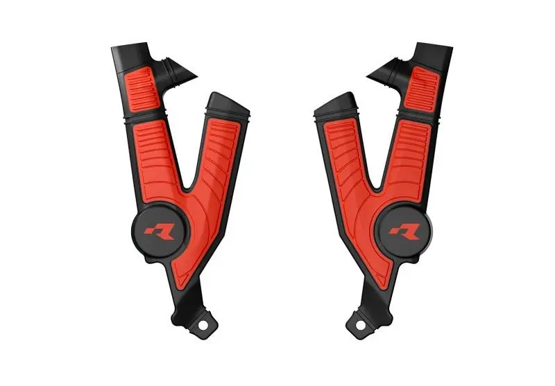 RACETECH (RTECH) 2025/12 OSŁONY RAMY (KOMPLET) BI-MATERIAL SUPER GRIP TALARIA STING MX4 / MX5 / TL4000 / TL5500 ‘23-‘25 KOLOR CZARNY / CZERWONY Dostępne od ręki