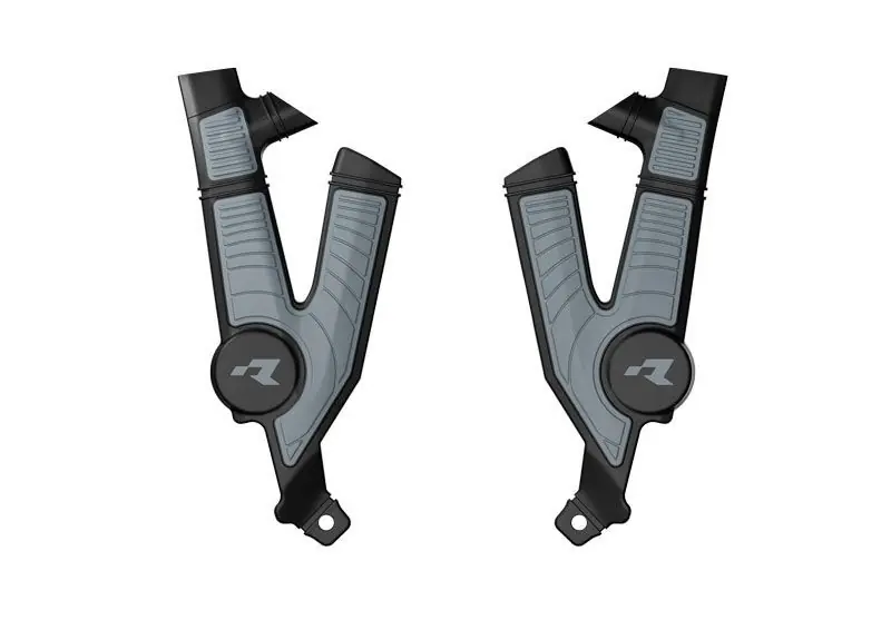 RACETECH (RTECH) 2025/12 OSŁONY RAMY (KOMPLET) BI-MATERIAL SUPER GRIP TALARIA STING MX4 / MX5 / TL4000 / TL5500 ‘23-‘25 KOLOR CZARNY / SZARY Ograniczona ilość
