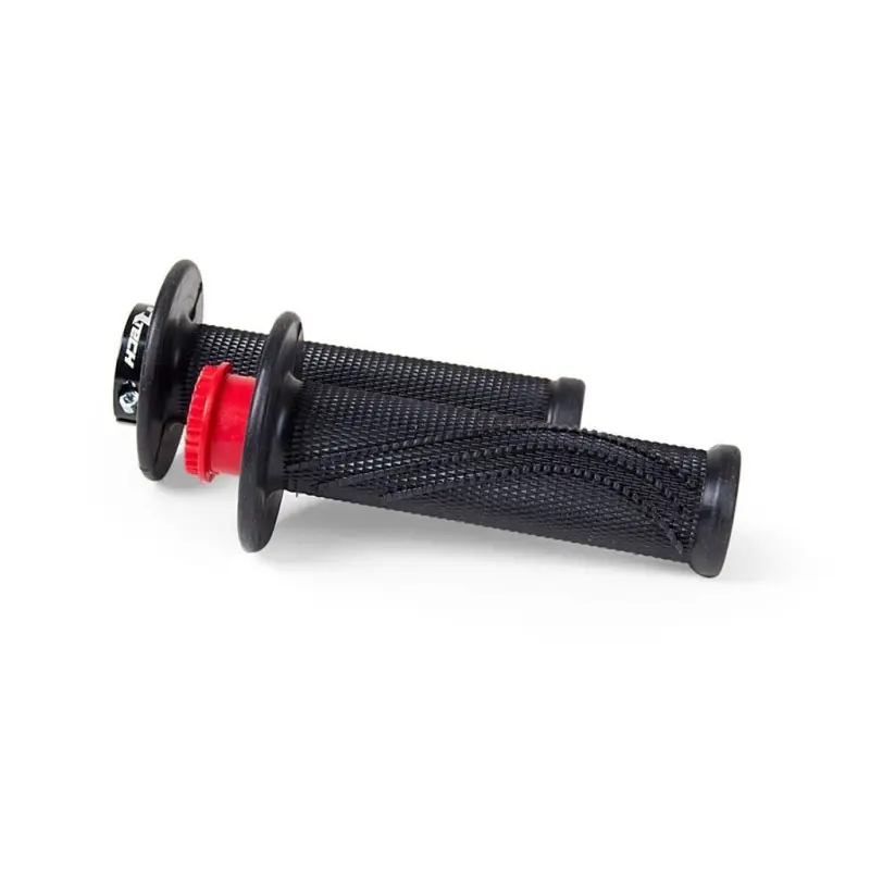 RACETECH (RTECH) MANETKI R20 LOCK-ON (22+25MM) KOLOR CZARNY + 3 ADAPTERY ROLGAZU DO MOTOCYKLI BETA Wyjątkowa oferta