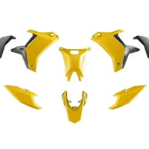 Łatwy zwrot RACETECH (RTECH) KOMPLET PLASTIKÓW (BEZ PRZEDNIEGO BŁOTNIKA) T7 YAMAHA TENERE 700 ‘25-‘26 KOLOR ŻÓŁTY / CZARNY
