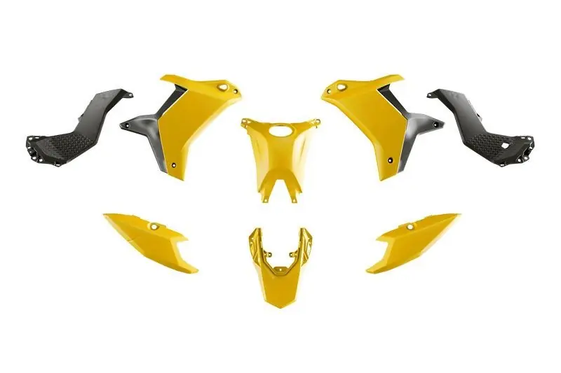 Łatwy zwrot RACETECH (RTECH) KOMPLET PLASTIKÓW (BEZ PRZEDNIEGO BŁOTNIKA) T7 YAMAHA TENERE 700 ‘25-‘26 KOLOR ŻÓŁTY / CZARNY