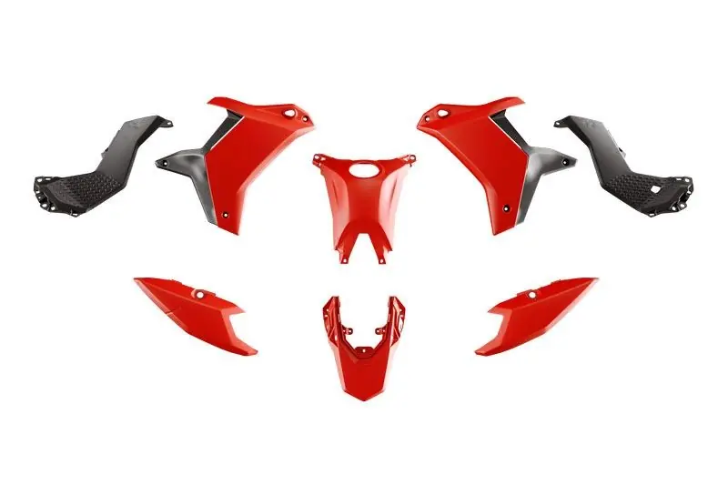 RACETECH (RTECH) KOMPLET PLASTIKÓW (BEZ PRZEDNIEGO BŁOTNIKA) T7 YAMAHA TENERE 700 ‘25-‘26 KOLOR CZARNY / CZERWONY Hit cenowy