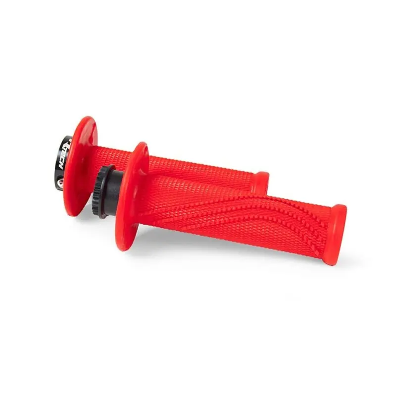 Hit cenowy RACETECH (RTECH) MANETKI R20 LOCK-ON (22+25MM) KOLOR CZERWONY NEON + 8 ADAPTERÓW ROLGAZU