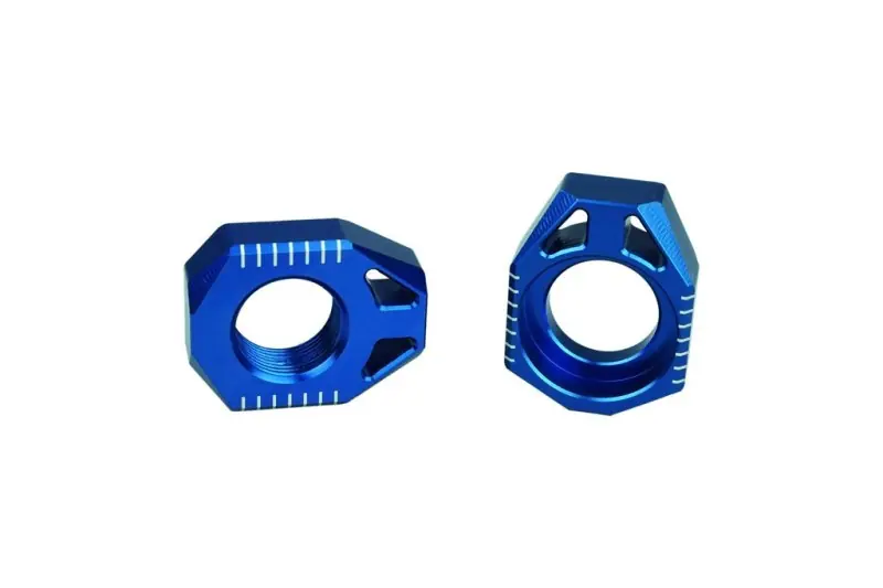 Bezpieczne zakupy SCAR NOWY RACING NAPINACZE (NAPINACZ) TYLNEJ OŚKI (OSI) SHERCO 125/250/350/450 SE-R SEF-R ‘08-‘23 KOLOR NIEBIESKI