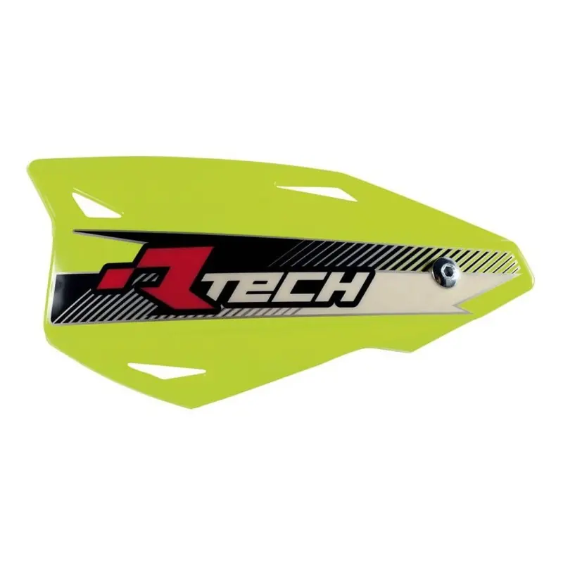 RACETECH (RTECH) OSŁONY RĄK (HANDBARY) VERTIGO CROSS/ENDURO KOLOR ŻÓŁTY NEON (Z MOCOWANIAMI DO KIEROWNICY) Łatwy zwrot