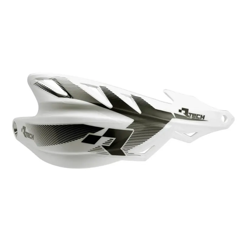 Rabat RACETECH (RTECH) OSŁONY RĄK (HANDBARY) RAPTOR KOLOR BIAŁY (Z MOCOWANIAMI NA KIEROWNICĘ 22,2MM I 28,6MM)