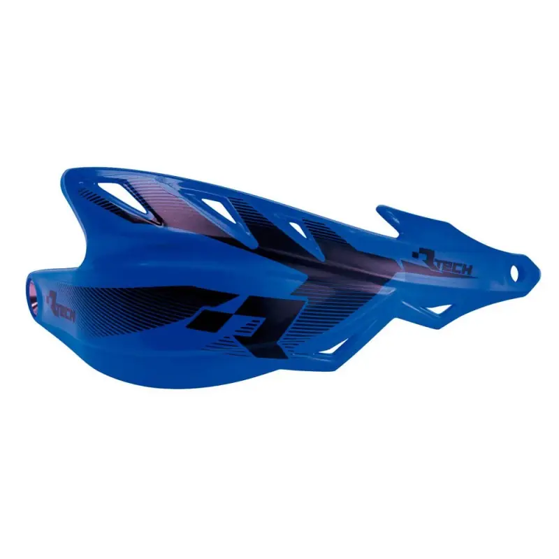 RACETECH (RTECH) OSŁONY RĄK (HANDBARY) RAPTOR KOLOR NIEBIESKI (Z MOCOWANIAMI NA KIEROWNICĘ 22,2MM I 28,6MM) Ostatnie sztuki