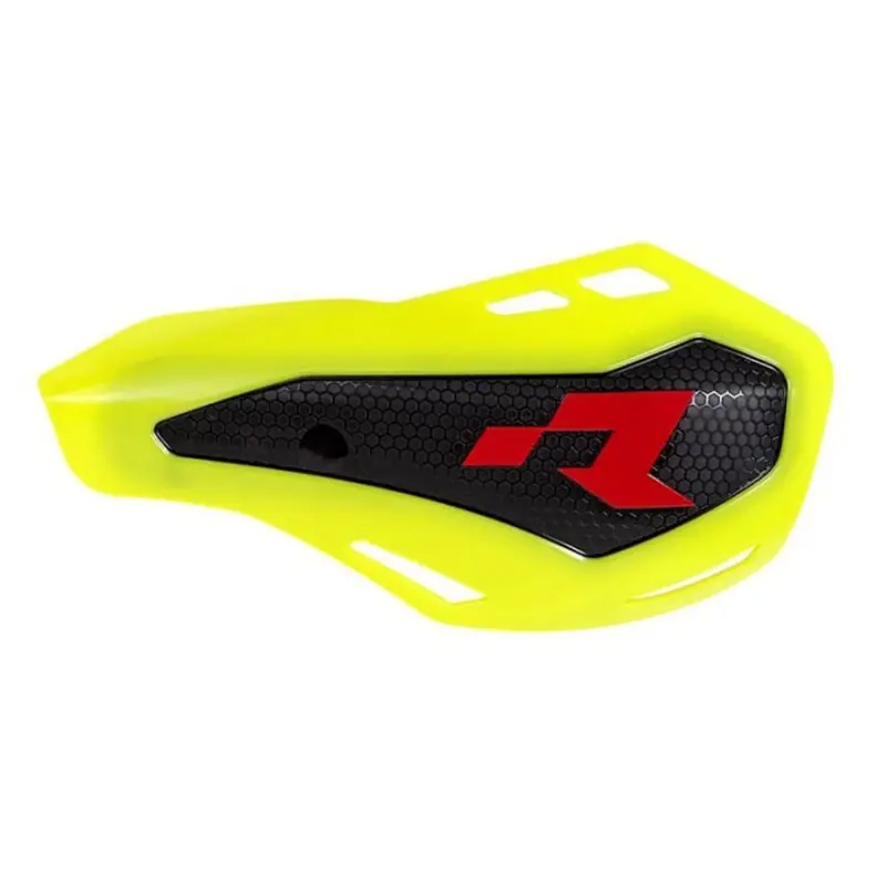 RACETECH (RTECH) OSŁONY RĄK (HANDBARY) HP1 KOLOR ŻÓŁTY FLUO (Z 2 RODZAJAMI MOCOWAŃ DO KIEROWNICY ORAZ MANETEK) Do wyczerpania zapasów